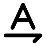 Text Rotation None SVG Icon